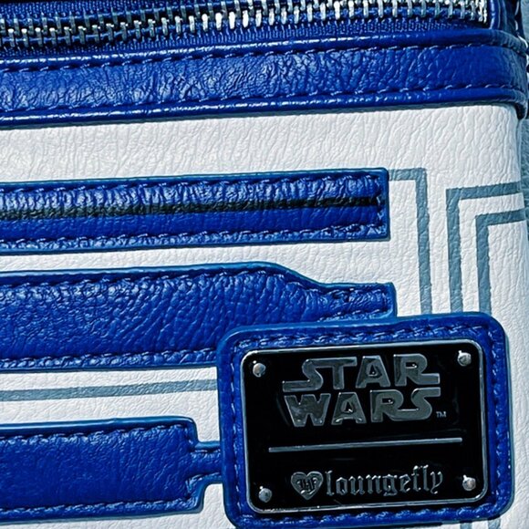 Rare Loungefly R2-D2 Mini Backpack Disney Parks Star Wars 2021 Droid Bag main image 7